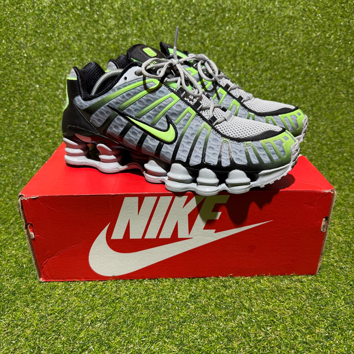 Nike Shox TL “Wolf Grey/Lime Blast” Size US 9.5