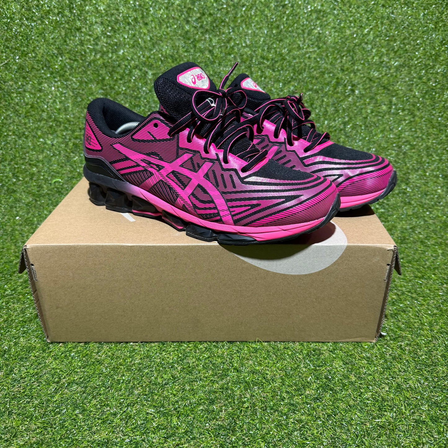 ASICS GEL-QUANTUM 360 7 X EDGIL J BLACK/PINK GLO SIZE 11 US