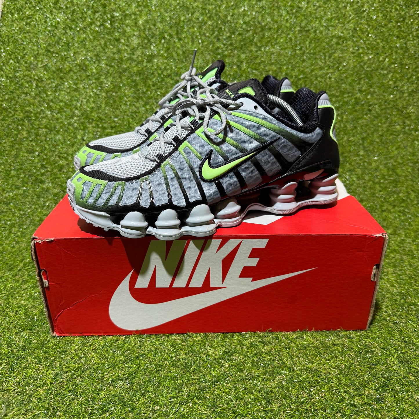 Nike Shox TL “Wolf Grey/Lime Blast” Size US 9.5