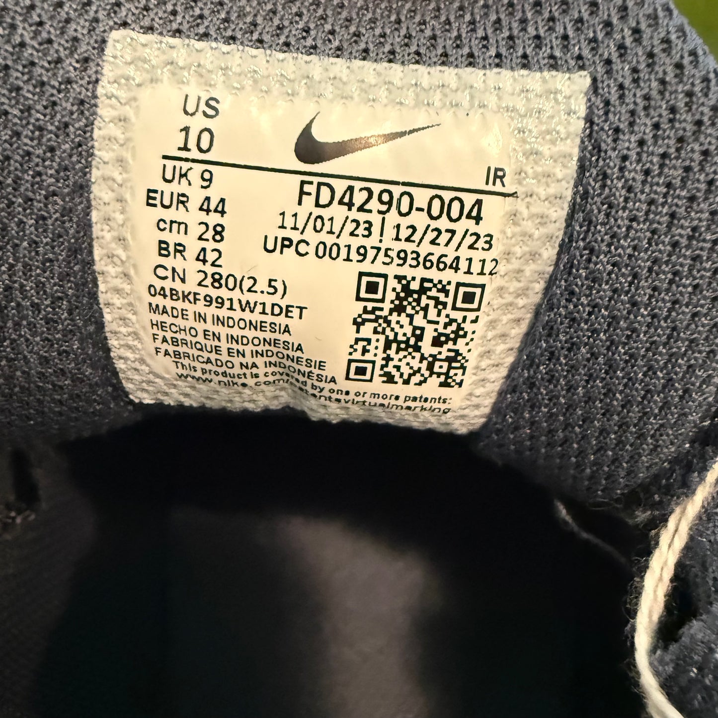 Nike Air Max Plus Drift “Football Grey” Size US 10