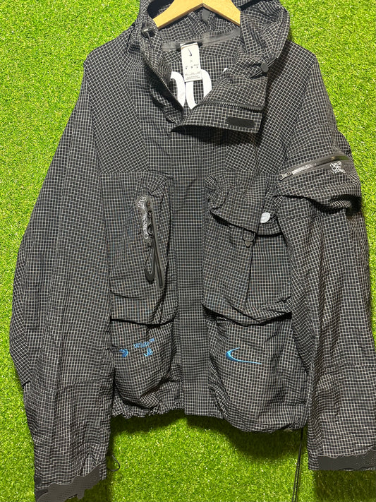 Sz XXL Nike x Off White Black Nylon Ripstop Jacket