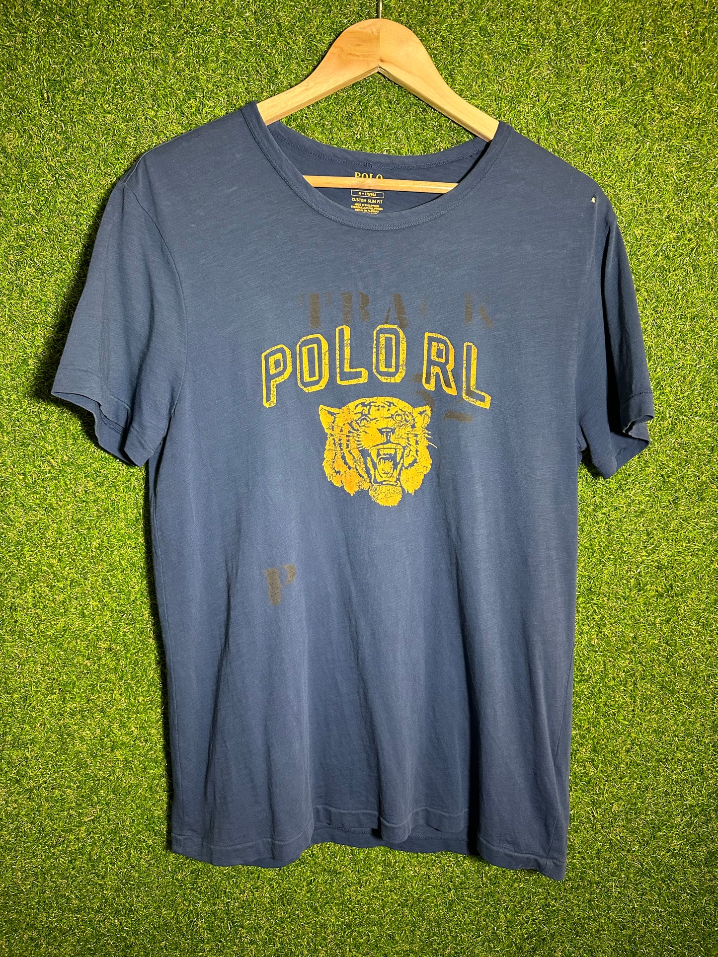 Sz M Ralph Lauren Polo Tiger Blue Tee