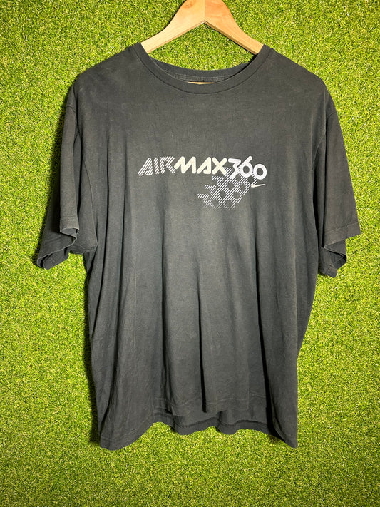 Vintage Sz L Nike Air Max 360 Navy Tee