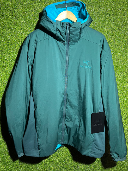 ARC’TERYX Atom Hooded Puffer GREEN/BLUE Size XL