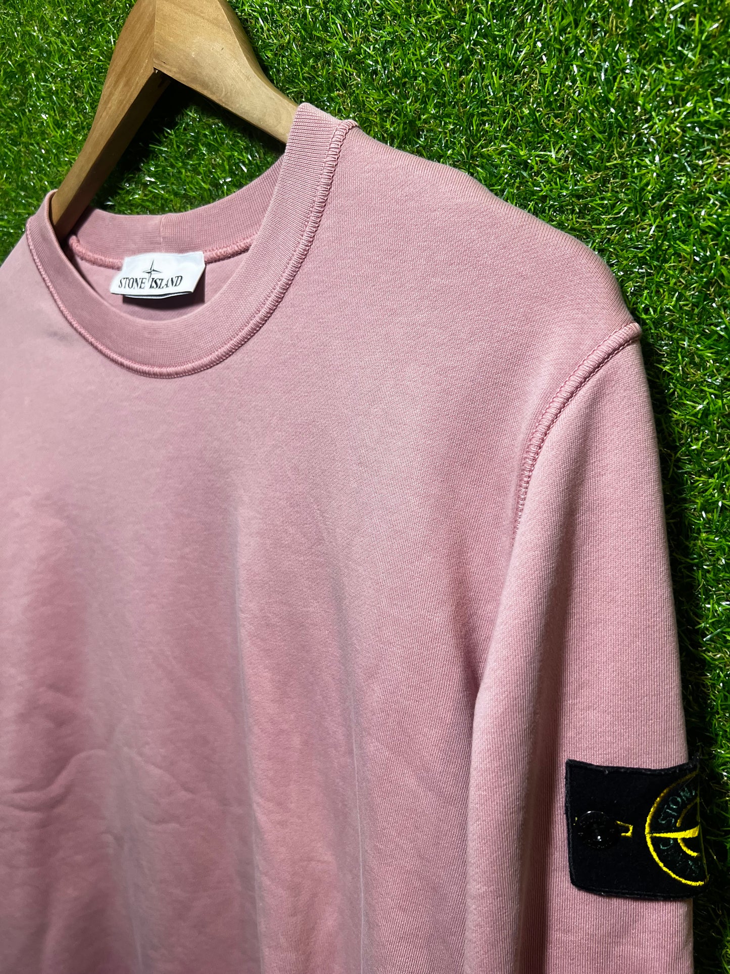 Sz L Stone Island Pink Crewneck