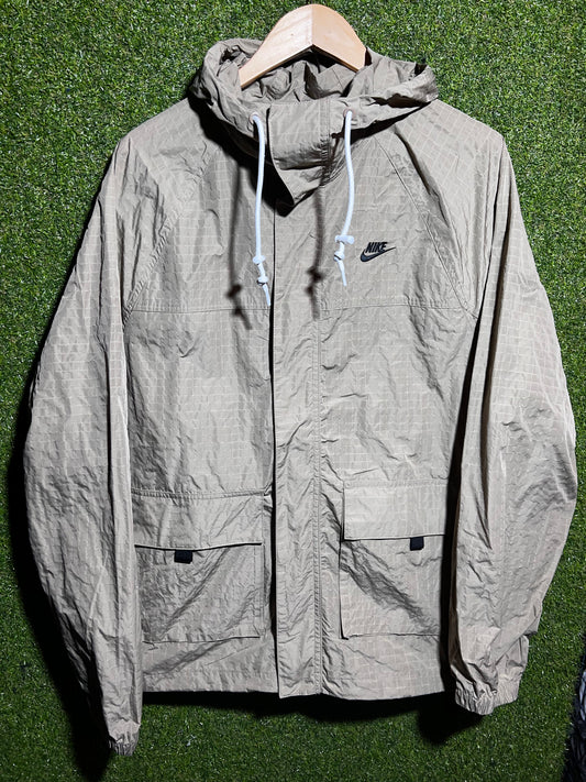 Nike Air Max Spray Jacket Beige Size Medium