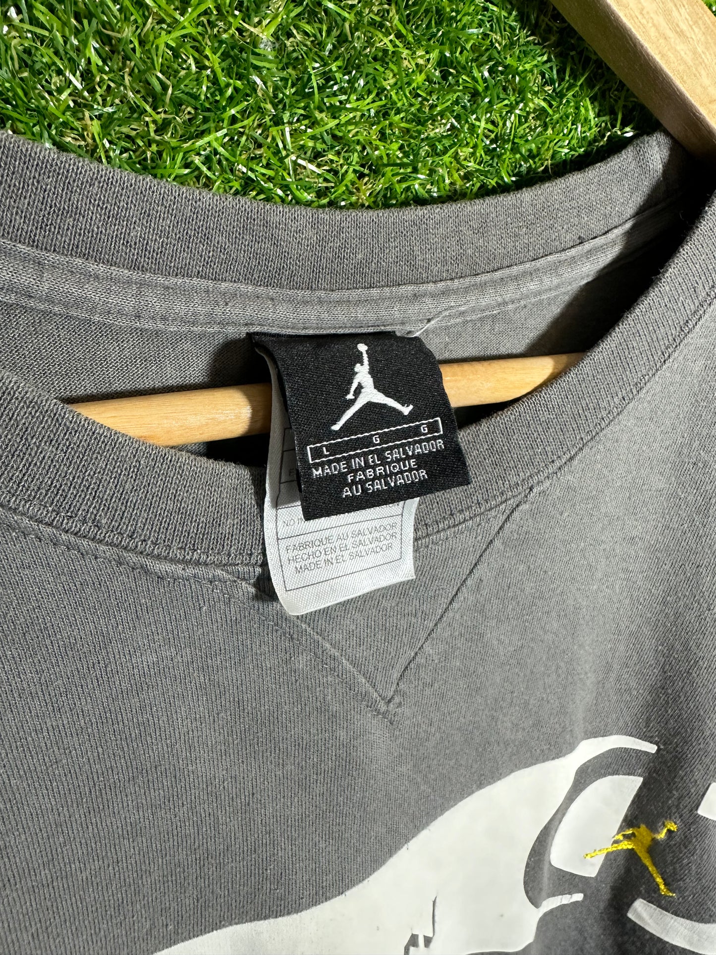 Vintage Sz L Air Jordan ‘23’ Grey Tee