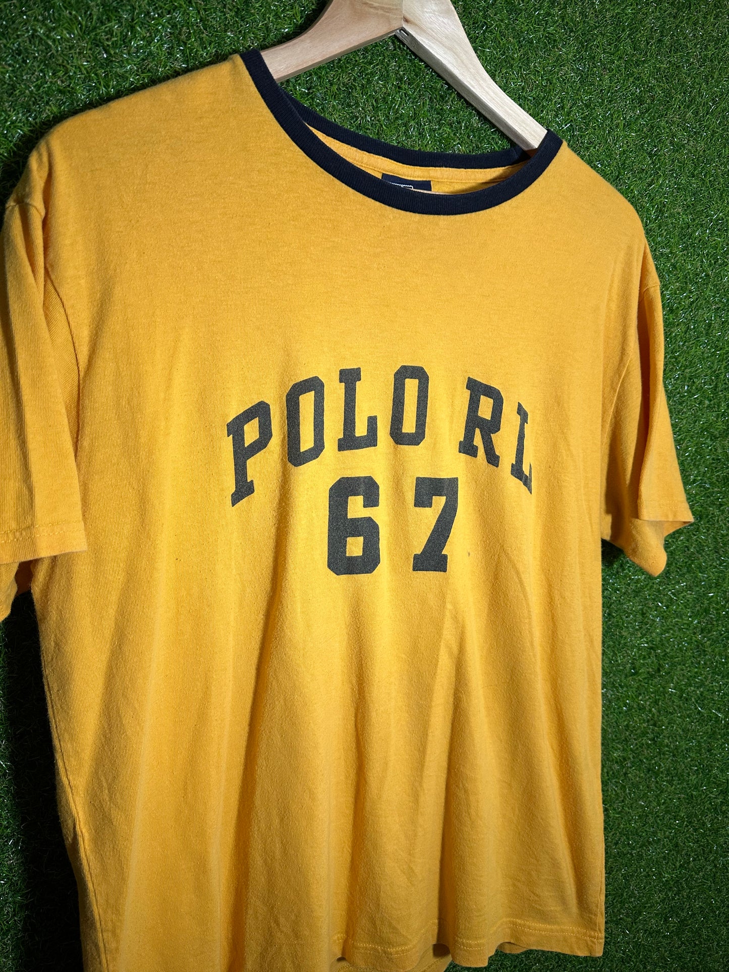 Vintage Sz S Ralph Lauren Polo ‘67’ Yellow Tee