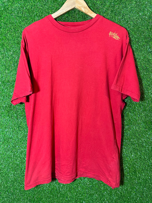 Vintage Sz L Quiksilver Red Tee