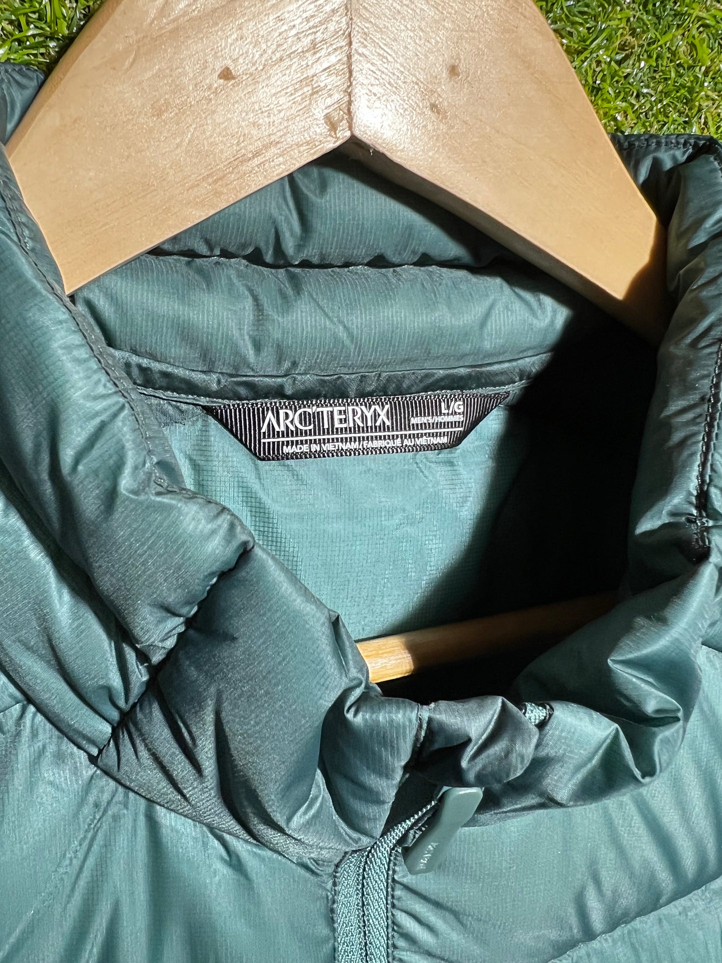 ARC’TERYX Cerium Puffer Jacket Dark Green Size Large