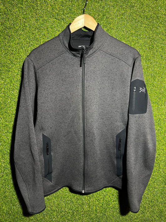 ARC’TERYX Full Zip Jumper Dark Grey Size Medium