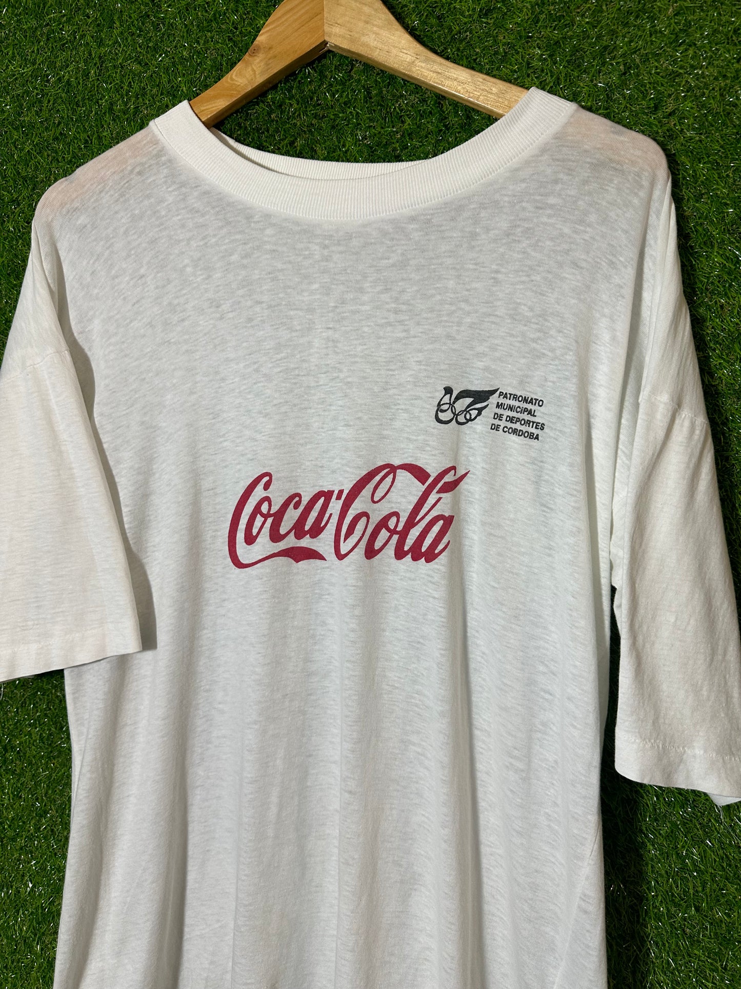 Vintage Sz M Coca-Cola White Tee