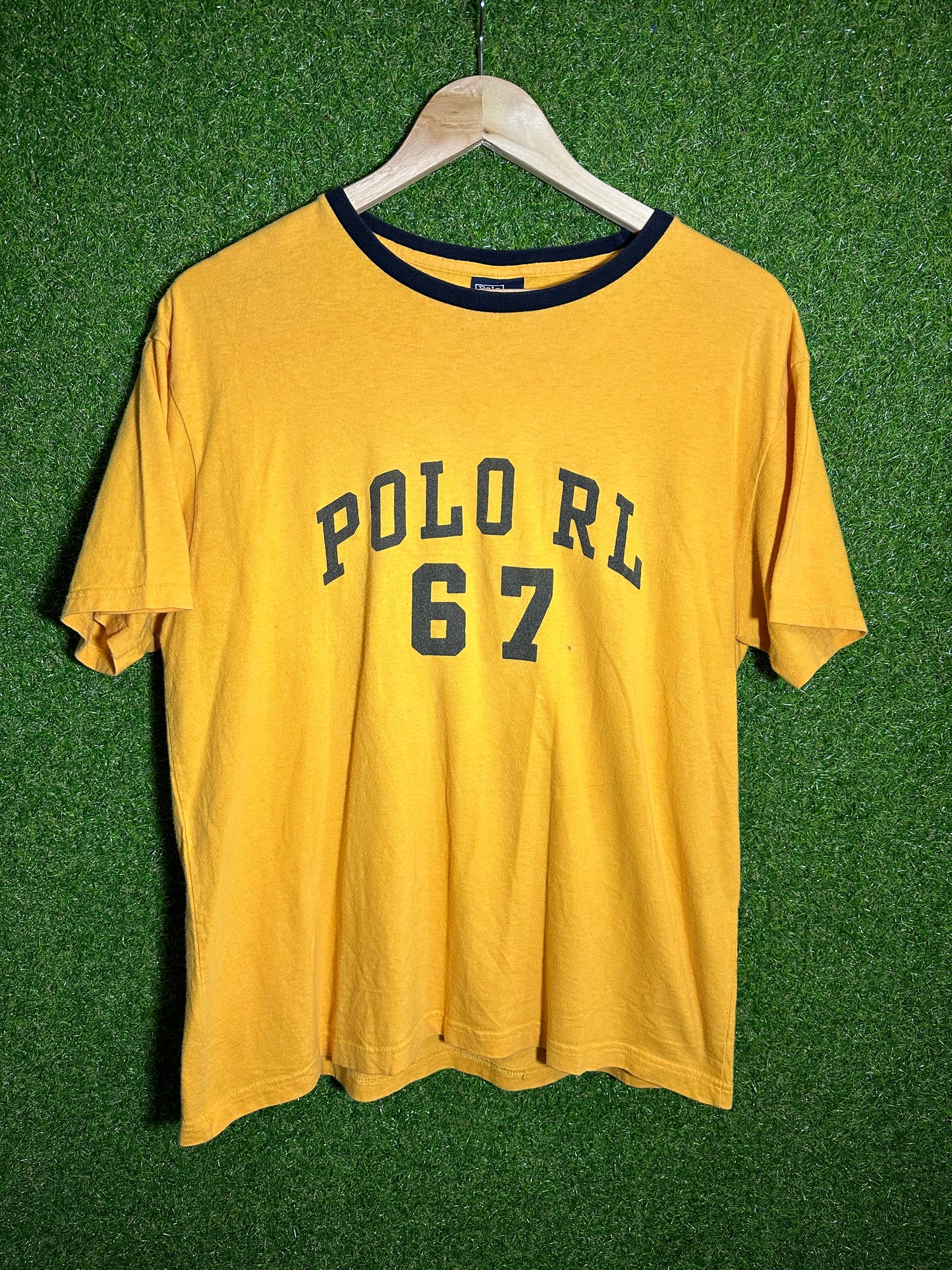 Vintage Sz S Ralph Lauren Polo ‘67’ Yellow Tee