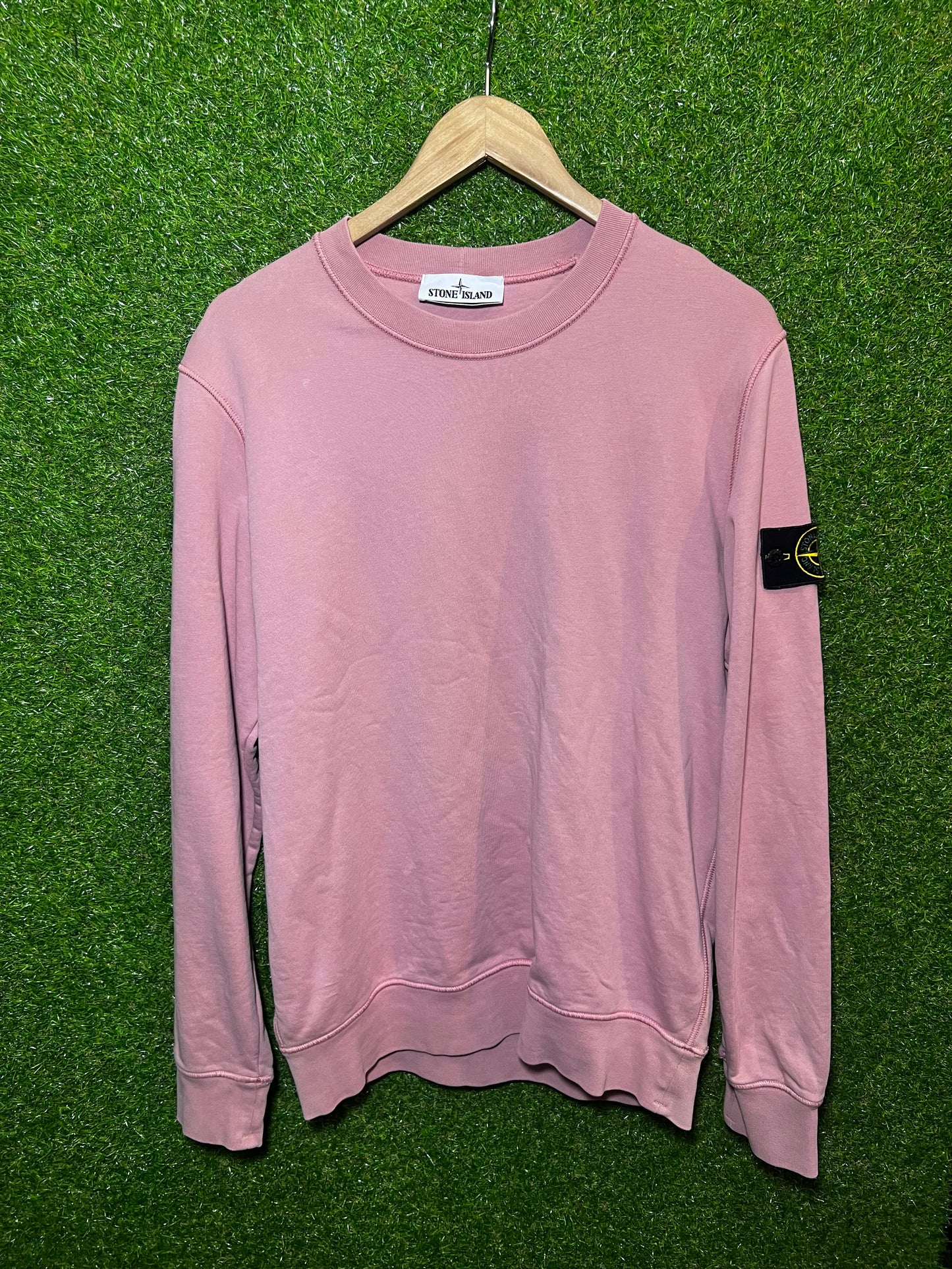 Sz L Stone Island Pink Crewneck