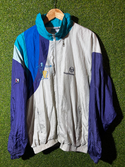 VINTAGE SERGIO TACHINI TRACK JACKET SIZE XL