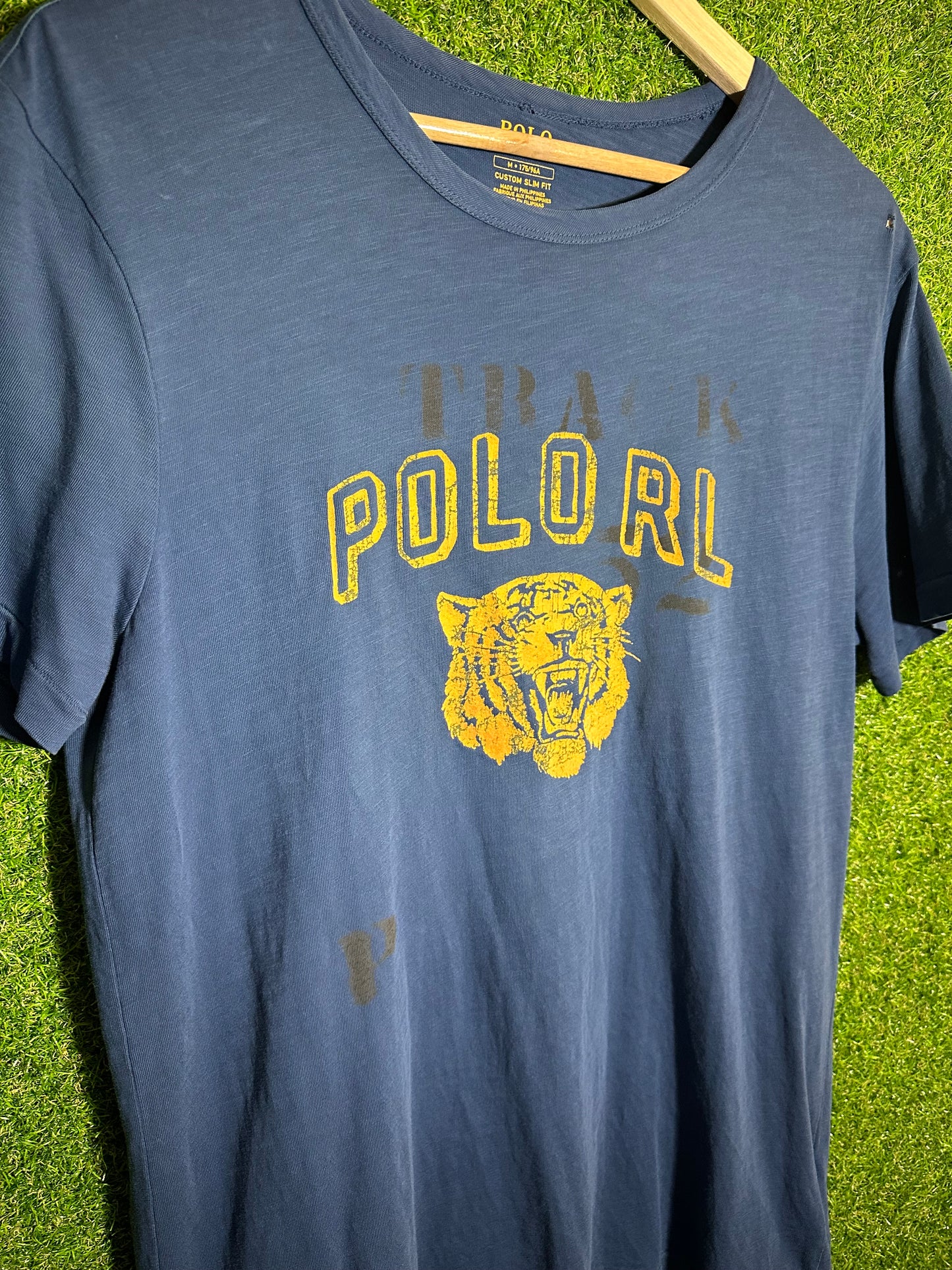 Sz M Ralph Lauren Polo Tiger Blue Tee