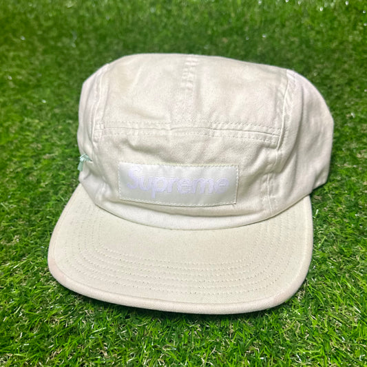 Supreme New York Side Zip "Pale Lime" Camp Cap