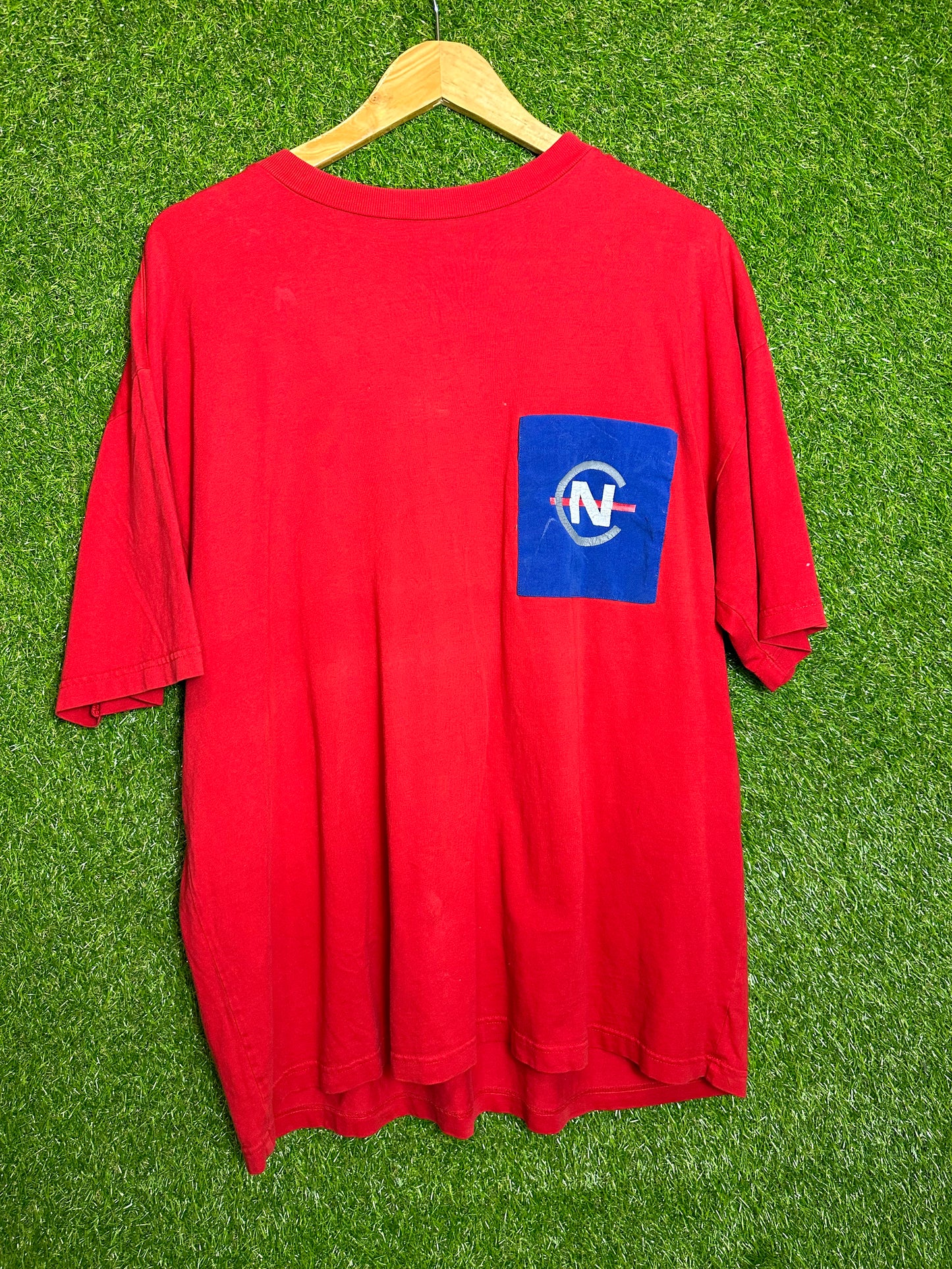 Vintage Sz M Nautica Competition Red Tee