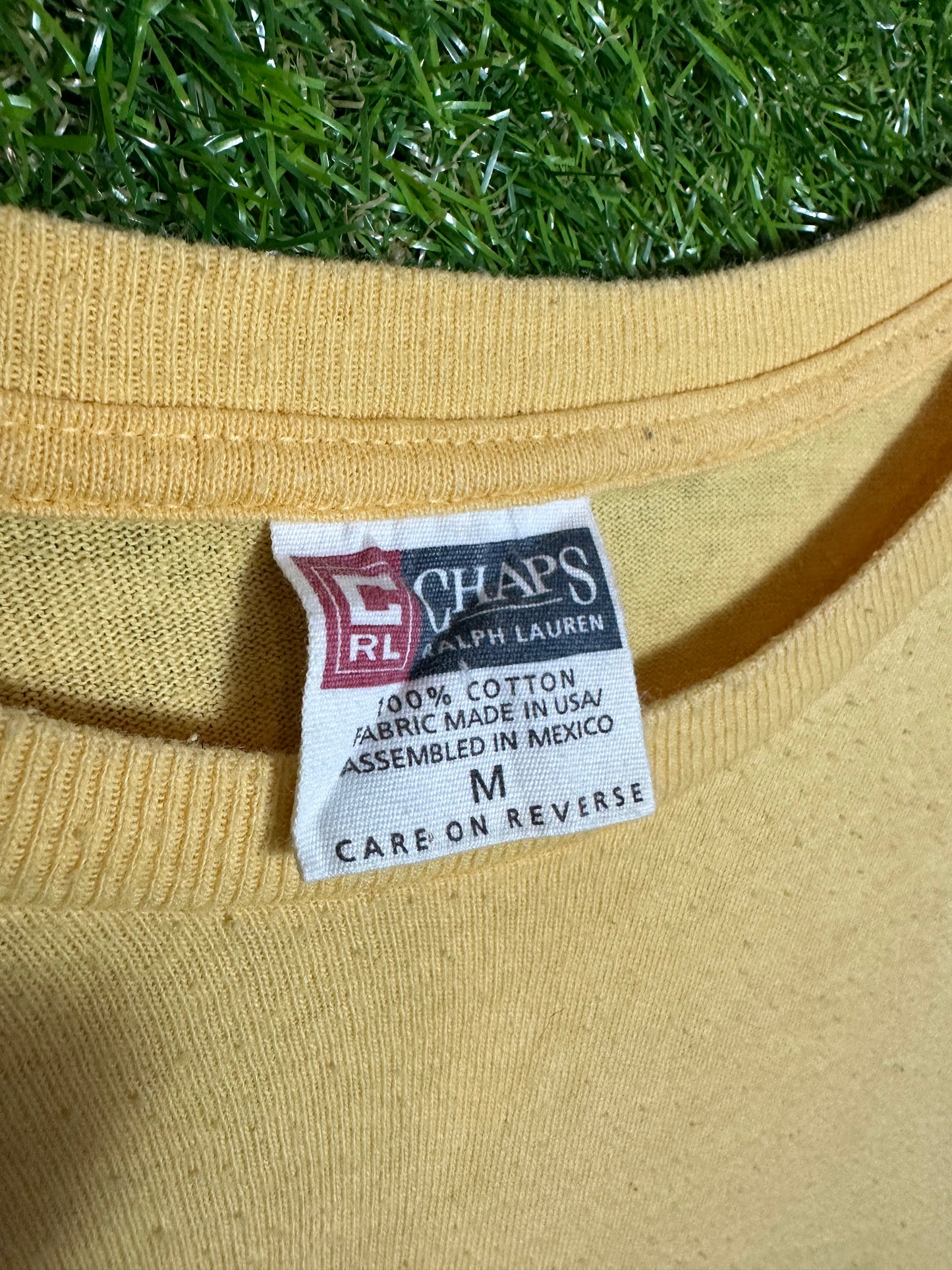 Vintage Sz M Ralph Lauren Chaps 'Nantucket' Yellow Tee