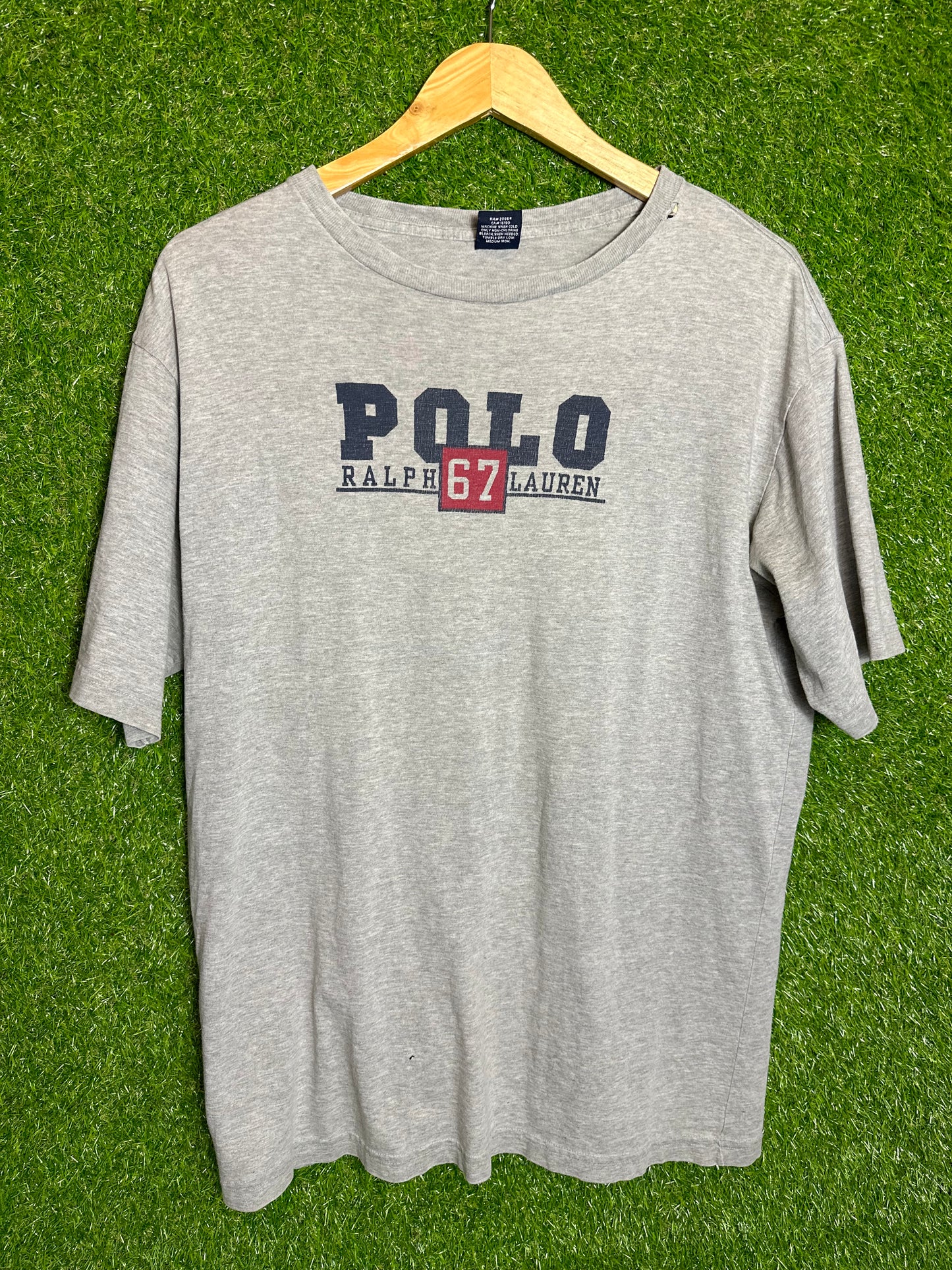 Vintage Sz XL Ralph Lauren Polo Grey Tee