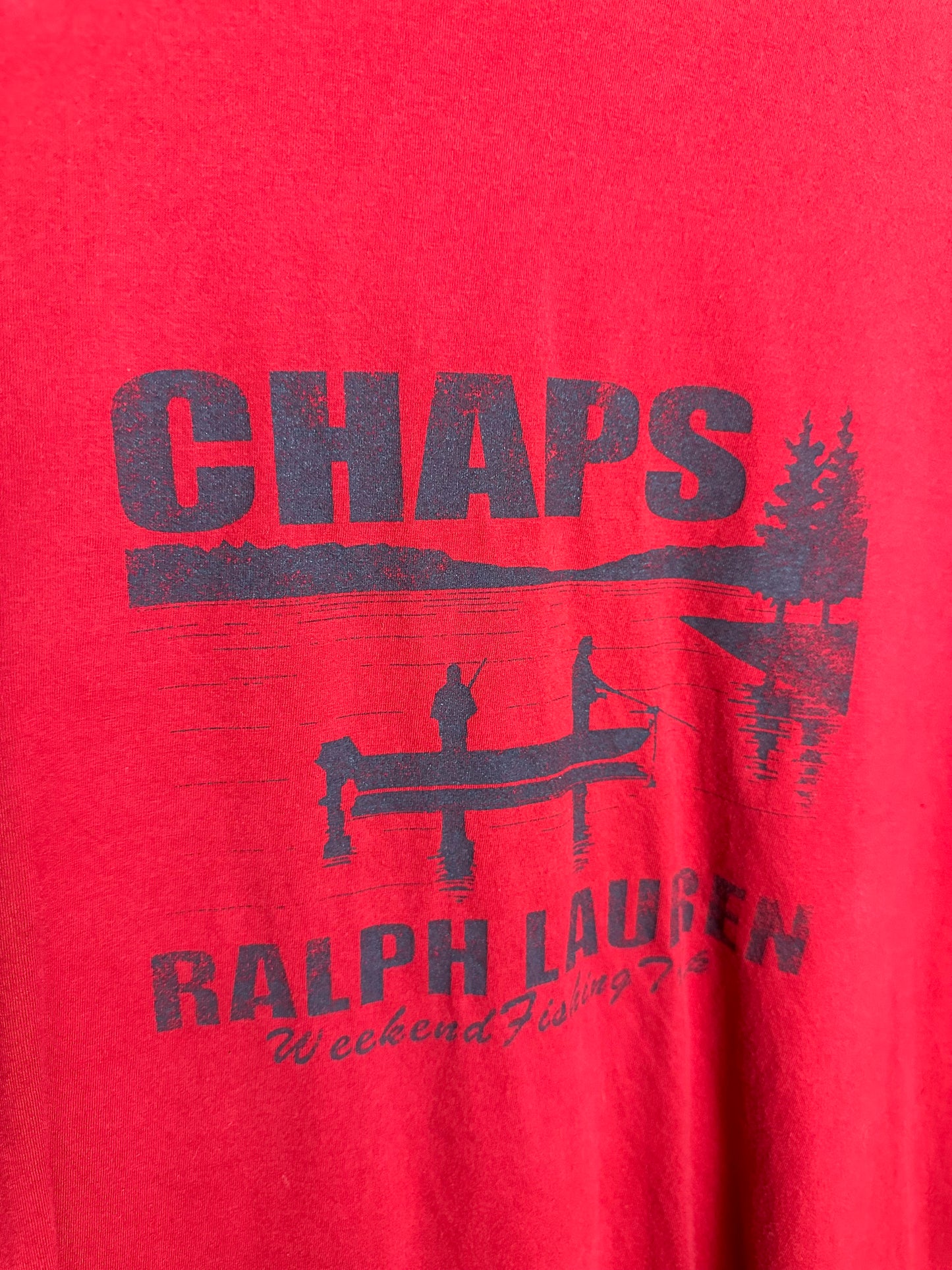 Vintage Sz M Ralph Lauren Chaps Red Tee