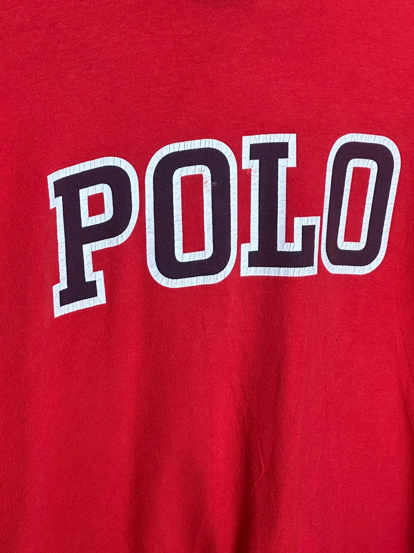 Vintage Sz L Ralph Lauren Polo Spellout Long Sleeve