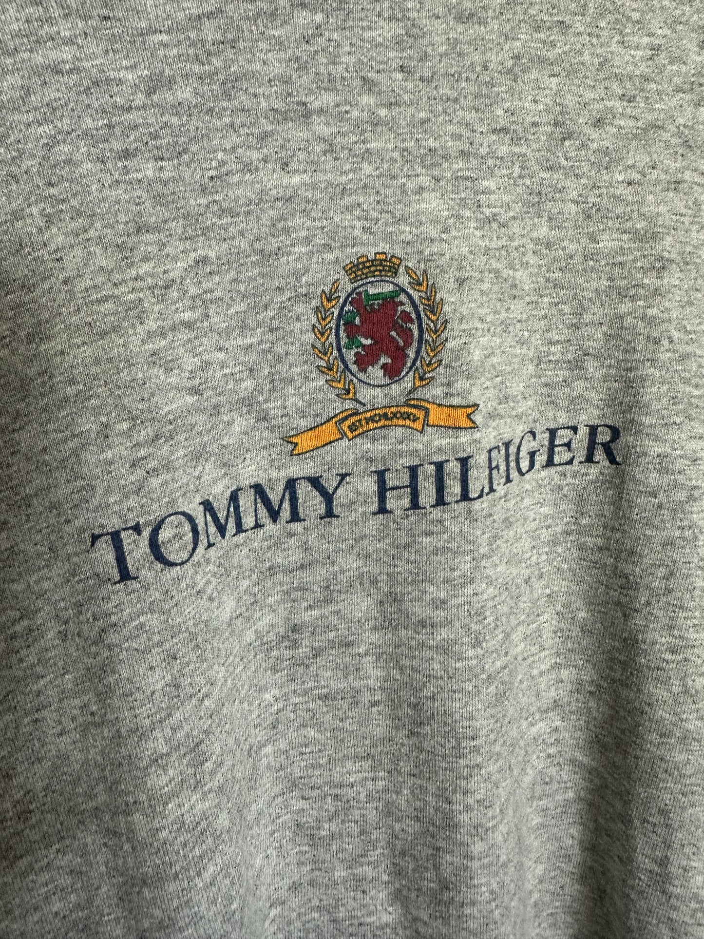 Vintage Sz L Tommy Hilfiger Grey Long Sleeve