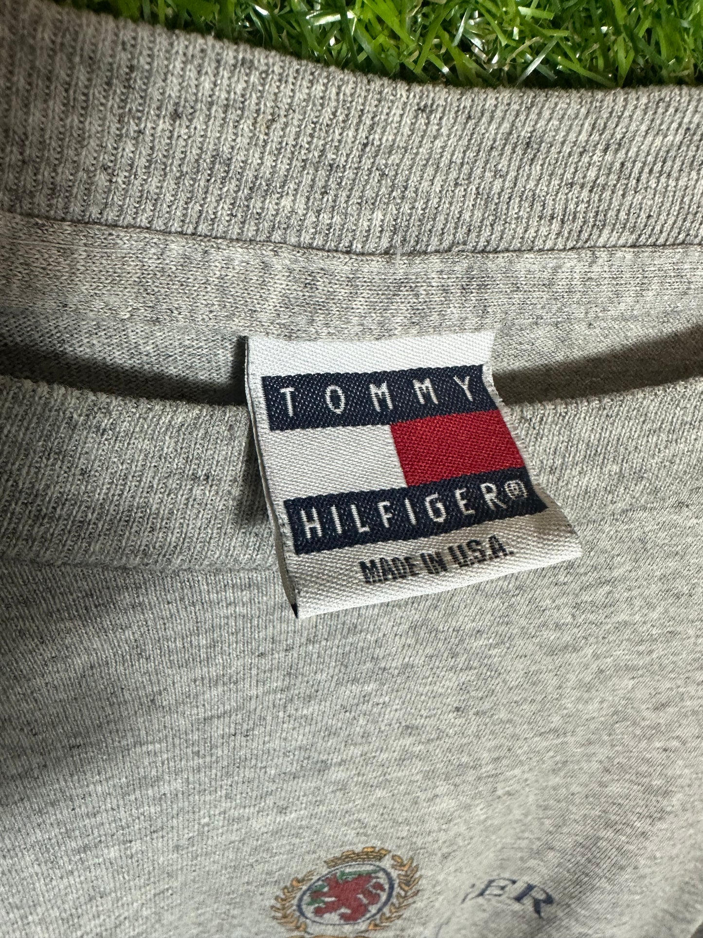 Vintage Sz L Tommy Hilfiger Grey Long Sleeve