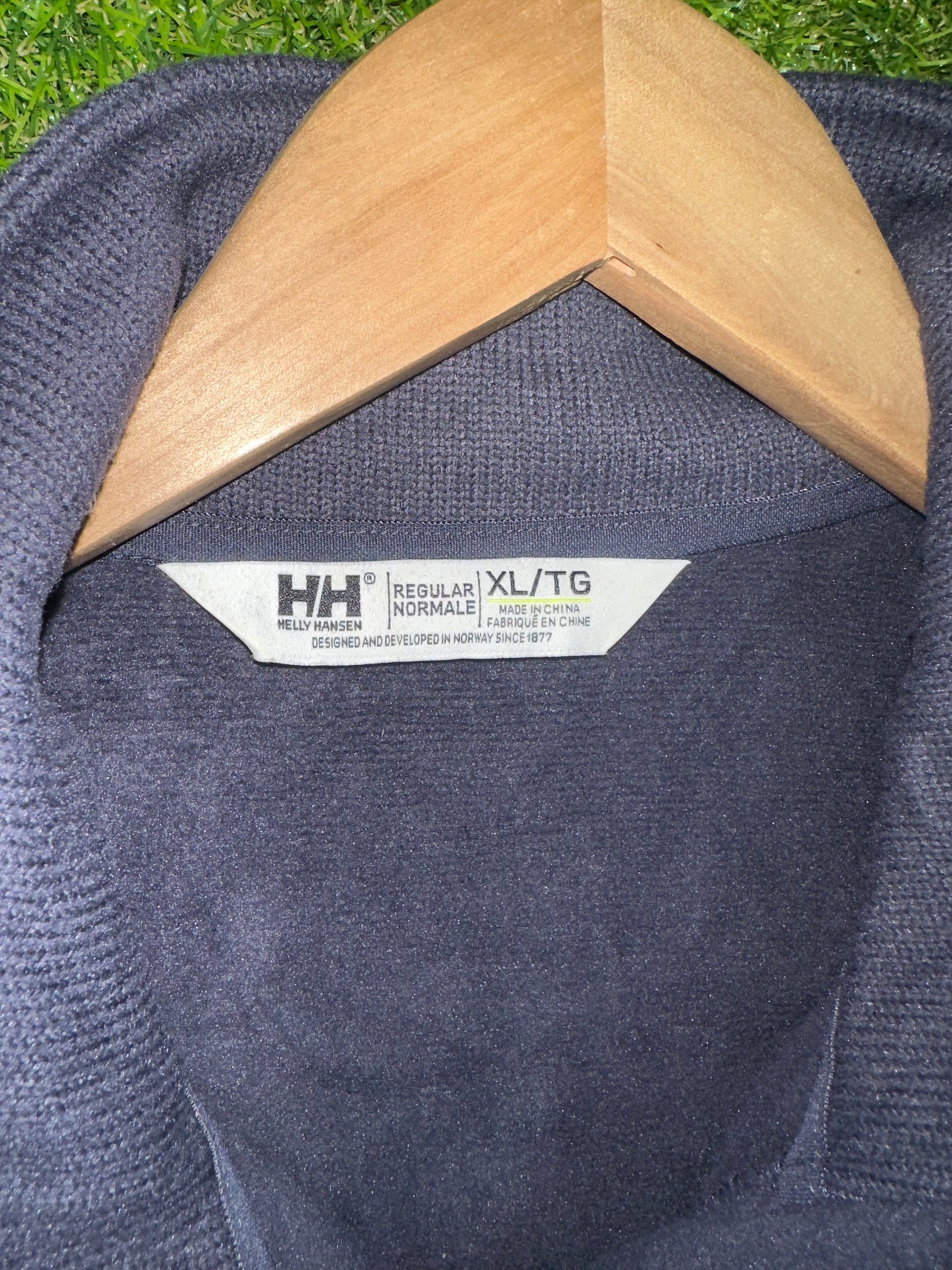 Sz XL Helly Hansen Grey 1/4-Zip Jumper