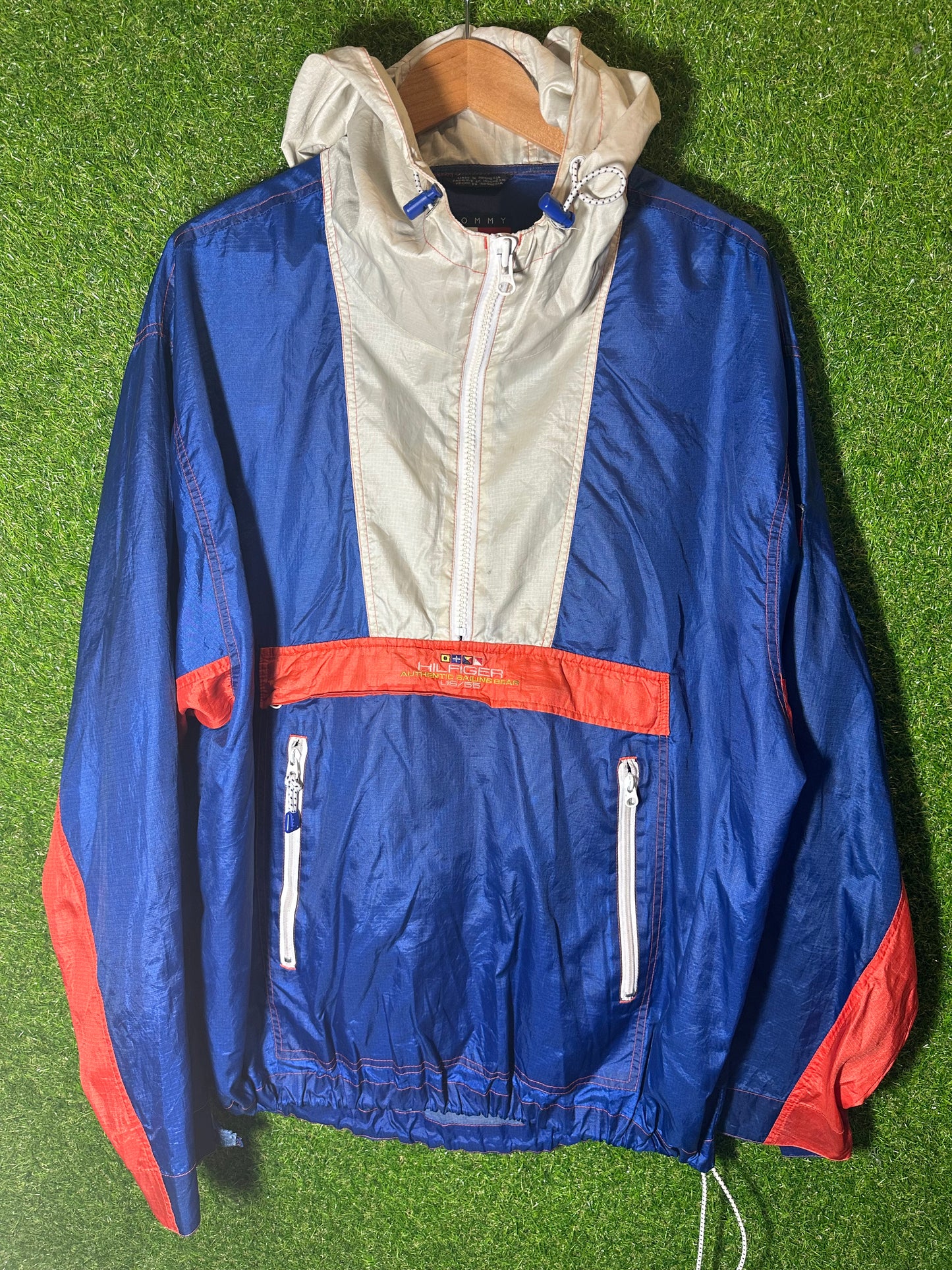 Vintage Sz XL Tommy Hilfiger Sailing Gear Anorak Jacket