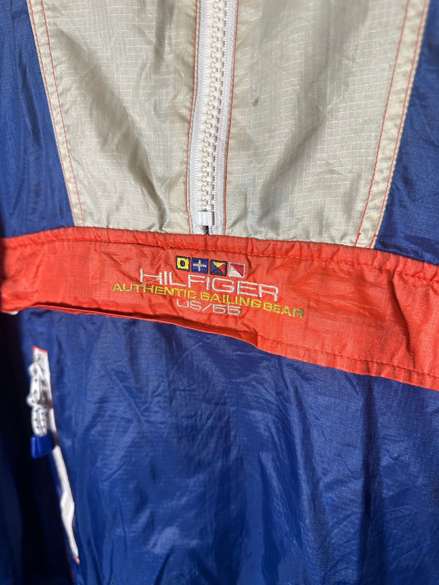 Vintage Sz XL Tommy Hilfiger Sailing Gear Anorak Jacket