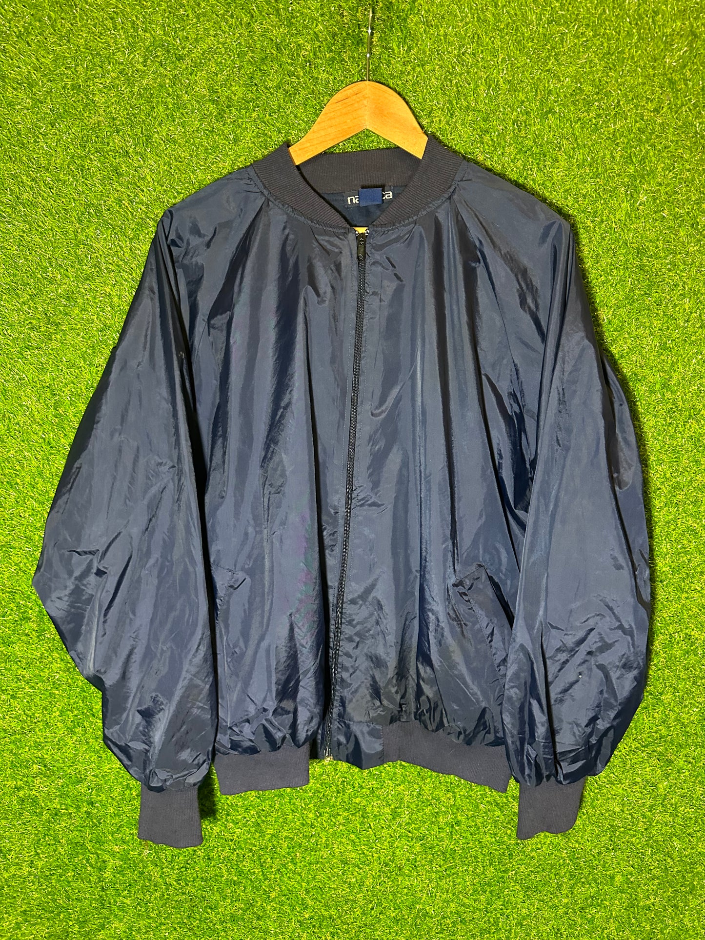 Vintage Sz M Nautica Navy Bomber Jackets