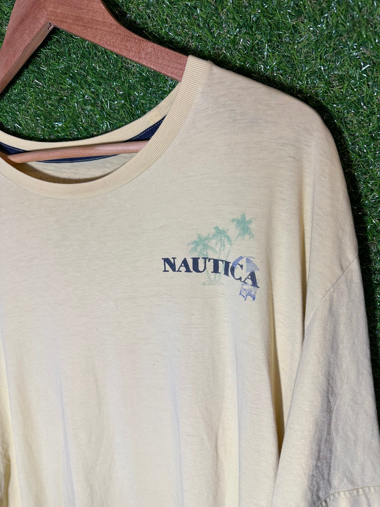 Vintage Sz XL Nautica Yellow Tee