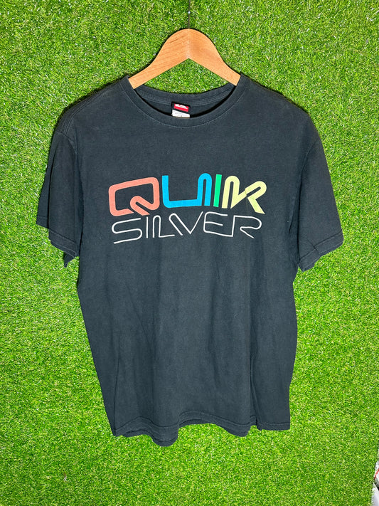 Vintage Sz M Quicksilver Black Tee