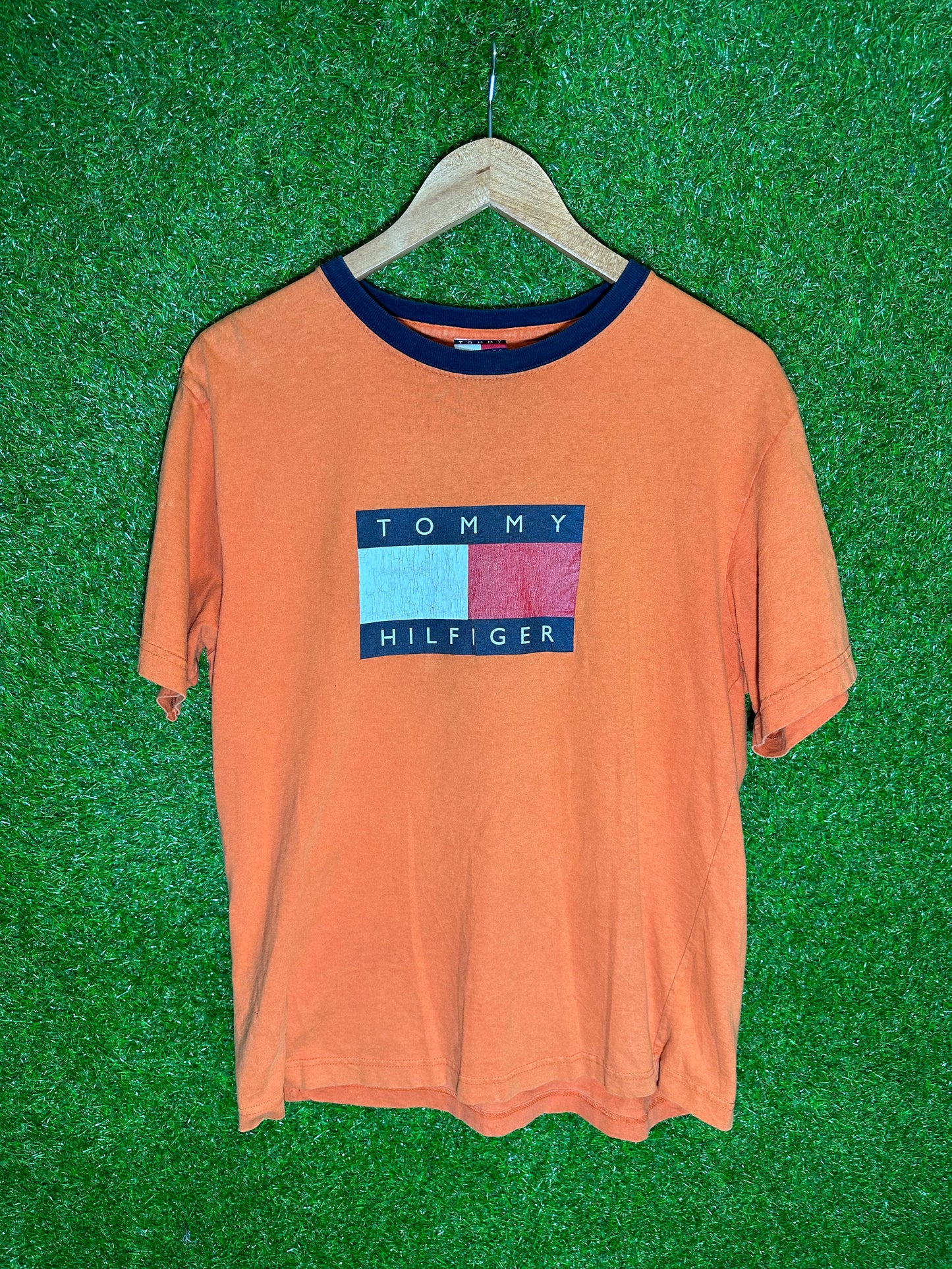 Vintage Sz M Tommy Hilfiger Orange Tee