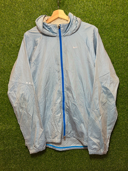 Vintage Sz L Nike DriFit Blue Jacket