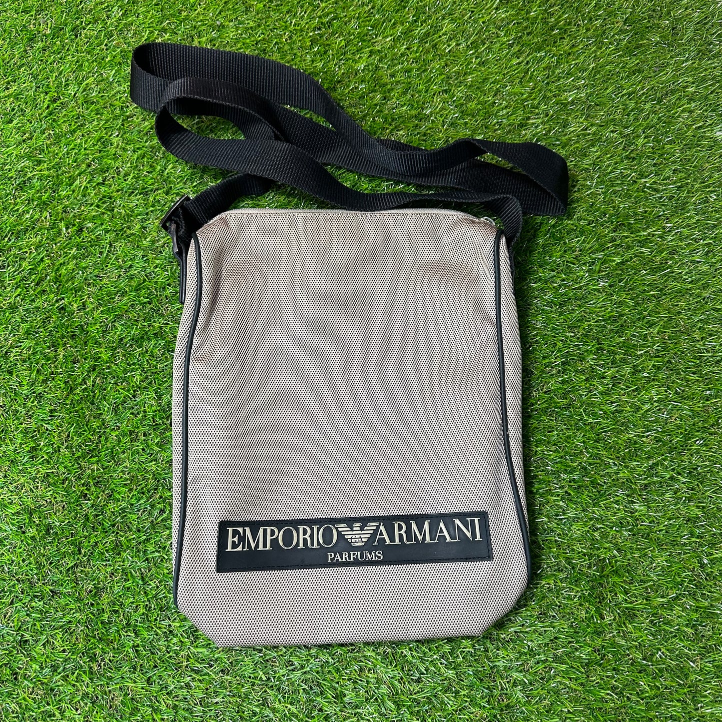 Vintage Emporio Armani Parfums Beige Sidebag